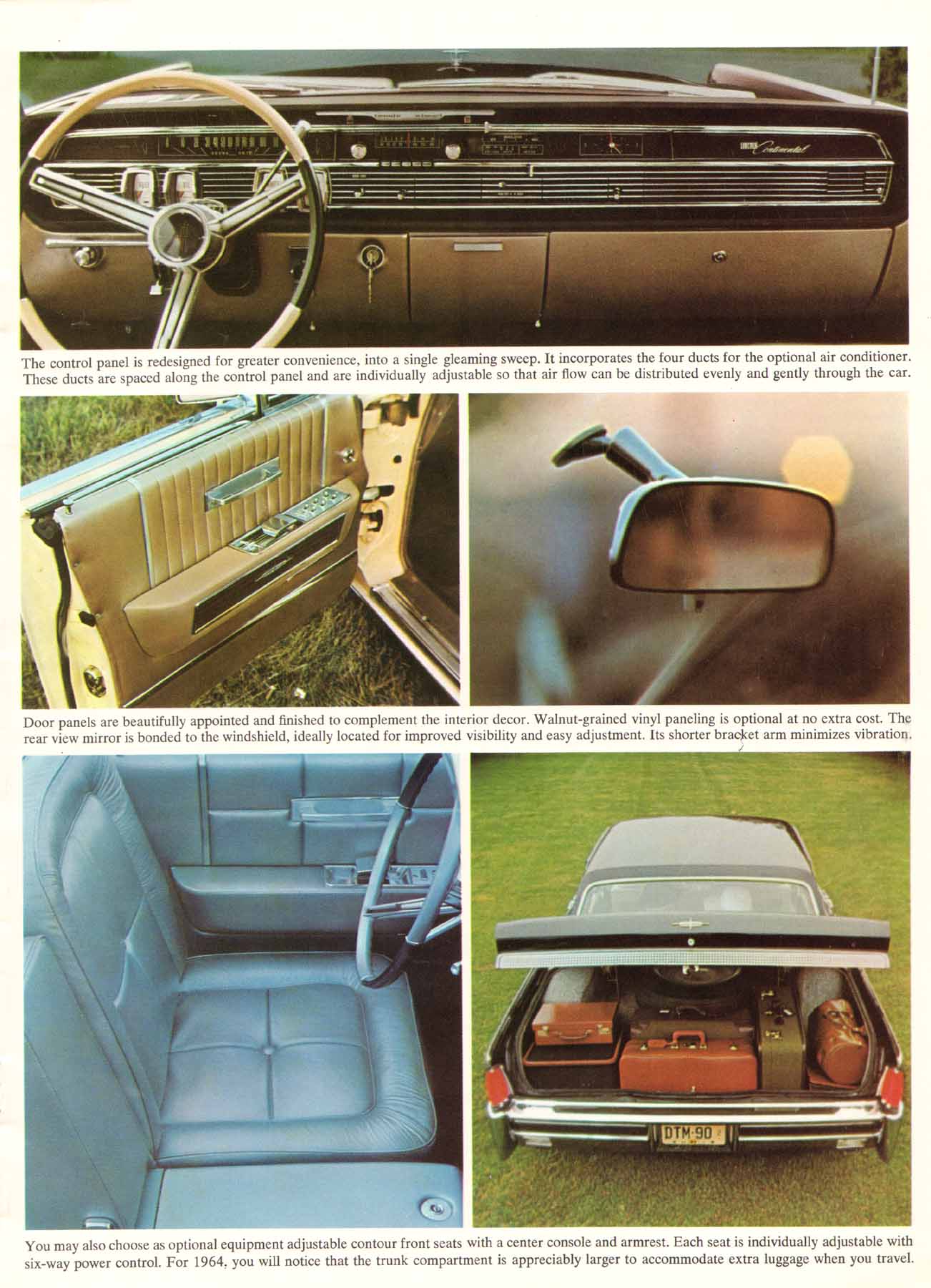1964 Lincoln Continental Brochure Page 2